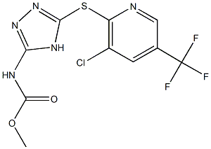 methyl 5-{[3-chloro-5-(trifluoromethyl)-2-pyridinyl]sulfanyl}-4H-1,2,4-triazol-3-ylcarbamate|