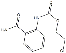 2-chloroethyl 2-(aminocarbonyl)phenylcarbamate Structure