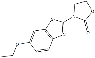 3-(6-ethoxy-1,3-benzothiazol-2-yl)-1,3-oxazolidin-2-one Struktur
