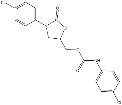 [3-(4-chlorophenyl)-2-oxo-1,3-oxazolidin-5-yl]methyl 4-chlorophenylcarbamate|