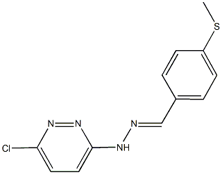 4-(methylsulfanyl)benzaldehyde (6-chloro-3-pyridazinyl)hydrazone Structure