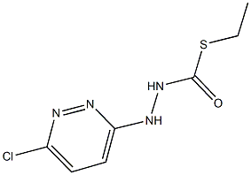 S-ethyl 2-(6-chloro-3-pyridazinyl)hydrazinecarbothioate Struktur