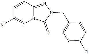 6-chloro-2-(4-chlorobenzyl)[1,2,4]triazolo[4,3-b]pyridazin-3(2H)-one Struktur