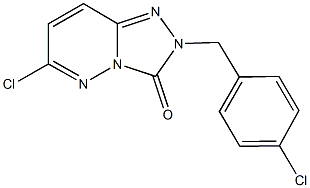 6-chloro-2-(4-chlorobenzyl)[1,2,4]triazolo[4,3-b]pyridazin-3(2H)-one 化学構造式