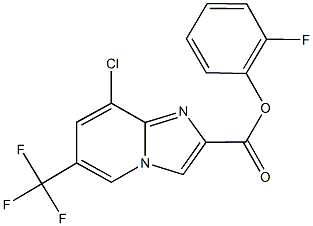 353266-29-2 2-fluorophenyl 8-chloro-6-(trifluoromethyl)imidazo[1,2-a]pyridine-2-carboxylate