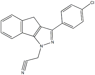 (3-(4-chlorophenyl)indeno[1,2-c]pyrazol-1(4H)-yl)acetonitrile|