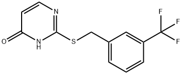 2-{[3-(trifluoromethyl)benzyl]sulfanyl}-4(3H)-pyrimidinone|