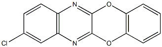 8-chloro[1,4]benzodioxino[2,3-b]quinoxaline 结构式