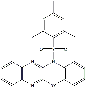 12-(mesitylsulfonyl)-12H-quinoxalino[2,3-b][1,4]benzoxazine,353267-16-0,结构式