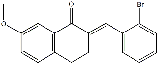 2-(2-bromobenzylidene)-7-methoxy-3,4-dihydro-1(2H)-naphthalenone Structure