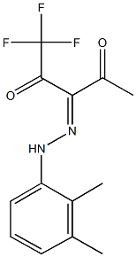 1,1,1-trifluoro-2,3,4-pentanetrione 3-[(2,3-dimethylphenyl)hydrazone] Struktur