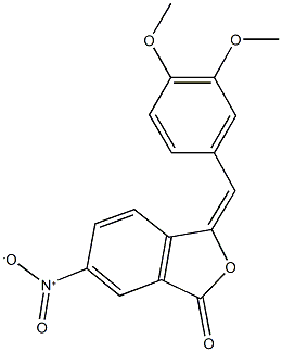 3-(3,4-dimethoxybenzylidene)-6-nitro-2-benzofuran-1(3H)-one|