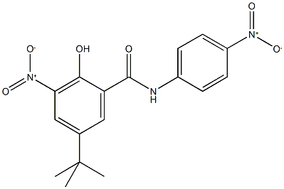 5-tert-butyl-2-hydroxy-3-nitro-N-{4-nitrophenyl}benzamide Structure