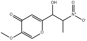 2-{1-hydroxy-2-nitropropyl}-5-methoxy-4H-pyran-4-one Structure