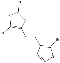 3-[2-(2-bromo-3-thienyl)vinyl]-2,5-dichlorothiophene,353269-07-5,结构式