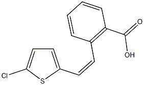 2-[2-(5-chloro-2-thienyl)vinyl]benzoic acid 结构式