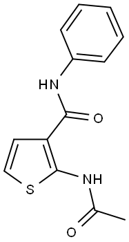 2-(acetylamino)-N-phenyl-3-thiophenecarboxamide Struktur