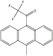 2,2,2-trifluoro-1-(10-methyl-9-anthryl)ethanone 结构式