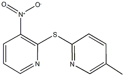 3-nitro-2-[(5-methyl-2-pyridinyl)sulfanyl]pyridine 结构式
