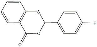 2-(4-fluorophenyl)-4H-3,1-benzoxathiin-4-one Struktur