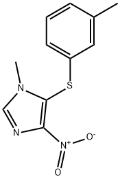 4-nitro-1-methyl-5-[(3-methylphenyl)sulfanyl]-1H-imidazole|