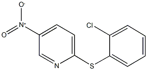 2-[(2-chlorophenyl)sulfanyl]-5-nitropyridine Struktur
