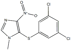 5-[(3,5-dichlorophenyl)sulfanyl]-4-nitro-1-methyl-1H-imidazole Structure