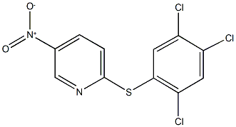 5-nitro-2-[(2,4,5-trichlorophenyl)sulfanyl]pyridine 结构式