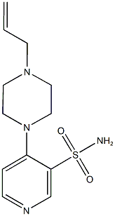 4-(4-allyl-1-piperazinyl)-3-pyridinesulfonamide 结构式