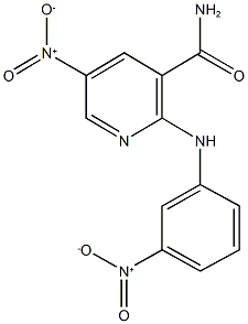 5-nitro-2-{3-nitroanilino}nicotinamide Structure