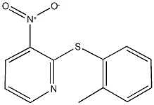 3-nitro-2-[(2-methylphenyl)sulfanyl]pyridine,353278-50-9,结构式