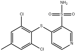 4-[(2,6-dichloro-4-methylphenyl)sulfanyl]-3-pyridinesulfonamide Struktur