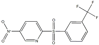 5-nitro-2-{[3-(trifluoromethyl)phenyl]sulfonyl}pyridine,353279-03-5,结构式