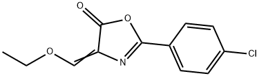 2-(4-chlorophenyl)-4-(ethoxymethylene)-1,3-oxazol-5(4H)-one Structure