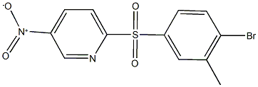 2-[(4-bromo-3-methylphenyl)sulfonyl]-5-nitropyridine|