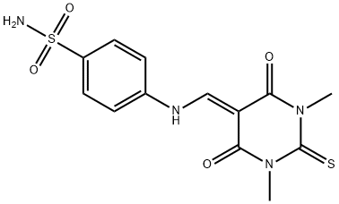 353281-24-0 4-{[(1,3-dimethyl-4,6-dioxo-2-thioxotetrahydro-5(2H)-pyrimidinylidene)methyl]amino}benzenesulfonamide