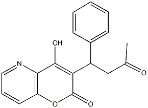 4-hydroxy-3-(3-oxo-1-phenylbutyl)-2H-pyrano[3,2-b]pyridin-2-one,353281-49-9,结构式