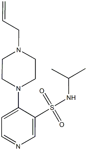 4-(4-allyl-1-piperazinyl)-N-isopropyl-3-pyridinesulfonamide Structure