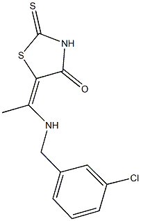 353283-02-0 5-{1-[(3-chlorobenzyl)amino]ethylidene}-2-thioxo-1,3-thiazolidin-4-one