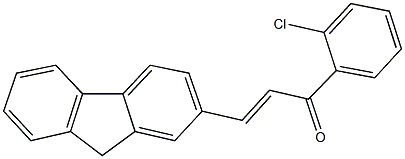 1-(2-chlorophenyl)-3-(9H-fluoren-2-yl)-2-propen-1-one Structure