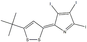 2-(5-tert-butyl-3H-1,2-dithiol-3-ylidene)-3,4,5-triiodo-2H-pyrrole,353283-75-7,结构式