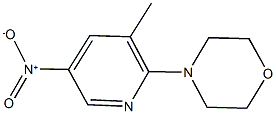 4-{5-nitro-3-methyl-2-pyridinyl}morpholine Struktur