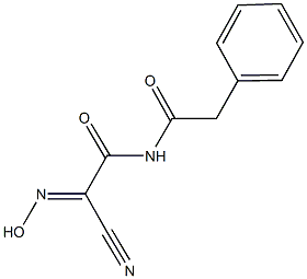 2-cyano-2-(hydroxyimino)-N-(phenylacetyl)acetamide Structure