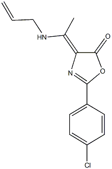 4-[1-(allylamino)ethylidene]-2-(4-chlorophenyl)-1,3-oxazol-5(4H)-one Structure