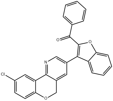 [3-(9-chloro-5H-chromeno[4,3-b]pyridin-3-yl)-1-benzofuran-2-yl](phenyl)methanone|