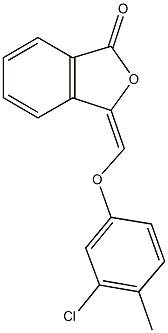 3-[(3-chloro-4-methylphenoxy)methylene]-2-benzofuran-1(3H)-one 结构式