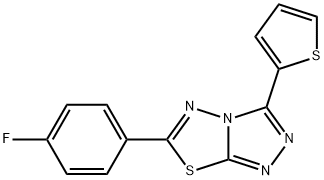 6-(4-fluorophenyl)-3-(2-thienyl)[1,2,4]triazolo[3,4-b][1,3,4]thiadiazole Structure