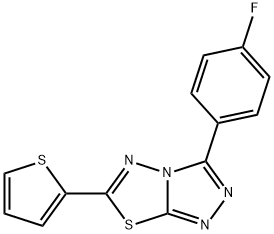 353288-21-8 3-(4-fluorophenyl)-6-(2-thienyl)[1,2,4]triazolo[3,4-b][1,3,4]thiadiazole