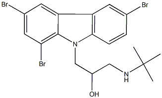 353461-12-8 1-(tert-butylamino)-3-(1,3,6-tribromo-9H-carbazol-9-yl)-2-propanol