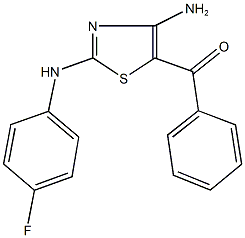 [4-amino-2-(4-fluoroanilino)-1,3-thiazol-5-yl](phenyl)methanone|